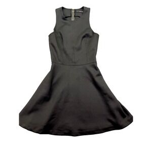 Arc & Co. Dress Womens M‎ Black Halter Style Open Back Boho Hipster Retro